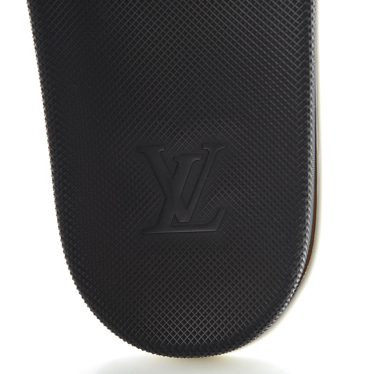 Damier Graphite Mens Waterfront Slide Sandal 13 Black