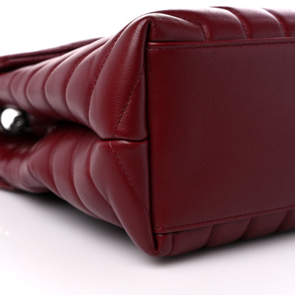 Saint Laurent Calfskin Y Quilted Monogram Medium Loulou Chain Satchel Palissandre 9 of 14