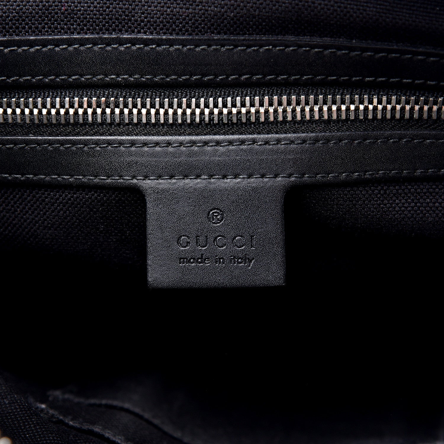 Gucci GG Supreme Monogram Appia Calfskin Web Flat Messenger Bag Black Grey 5 of 13