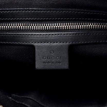 Gucci GG Supreme Monogram Appia Calfskin Web Flat Messenger Bag Black Grey 5 of 13