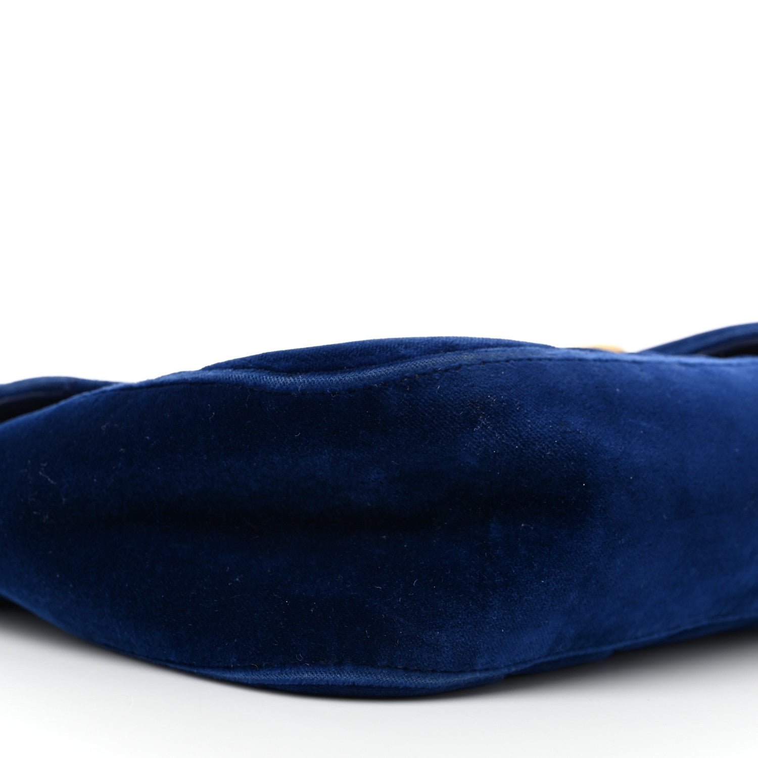 Gucci Velvet Matelasse Medium GG Marmont Shoulder Bag Cobalt Blue 9 of 14