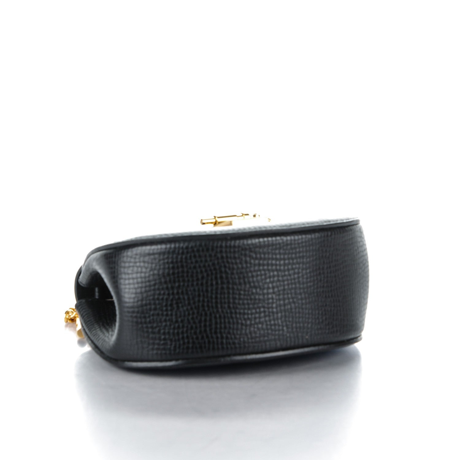 Chloe Textured Calfskin Lambskin Nano Drew Shoulder Bag Black 4 of 8