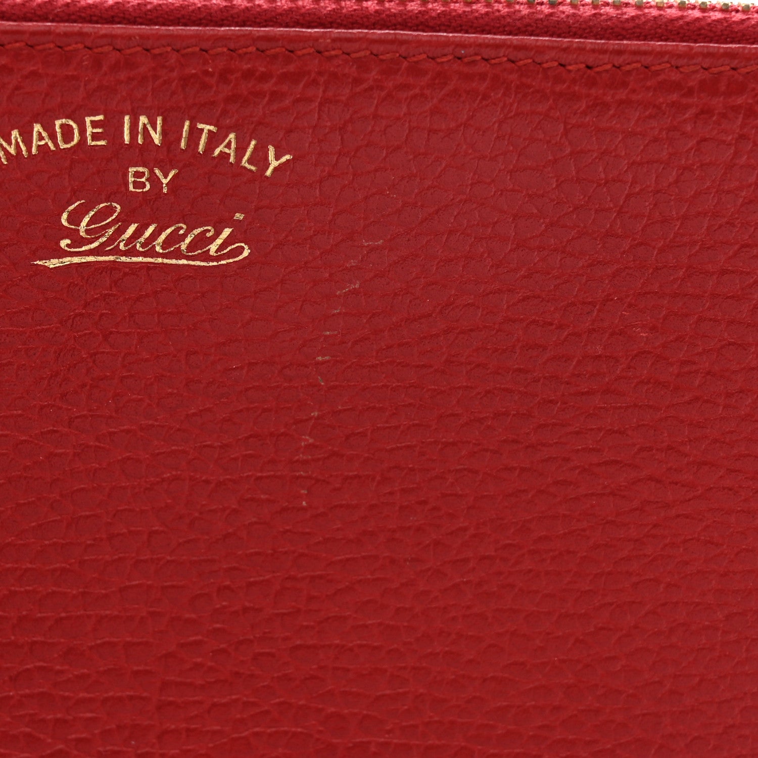 Gucci Dollar Calfskin Swing Wristlet Wallet Red 13 of 13