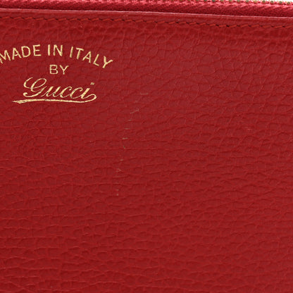 Gucci Dollar Calfskin Swing Wristlet Wallet Red 13 of 13