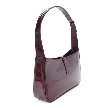 Saint Laurent Patent Le 5 A 7 Hobo Bordeaux 3 of 10