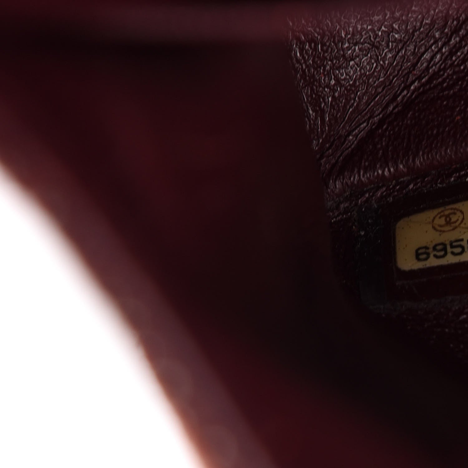 Chanel Iridescent Caviar Quilted Medium Double Flap Burgundy 7 of 13
