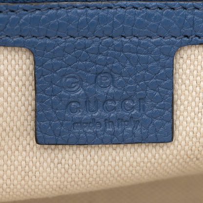 Gucci Pebbled Calfskin Medium Soho Flap Crossbody Caspian 6 of 10