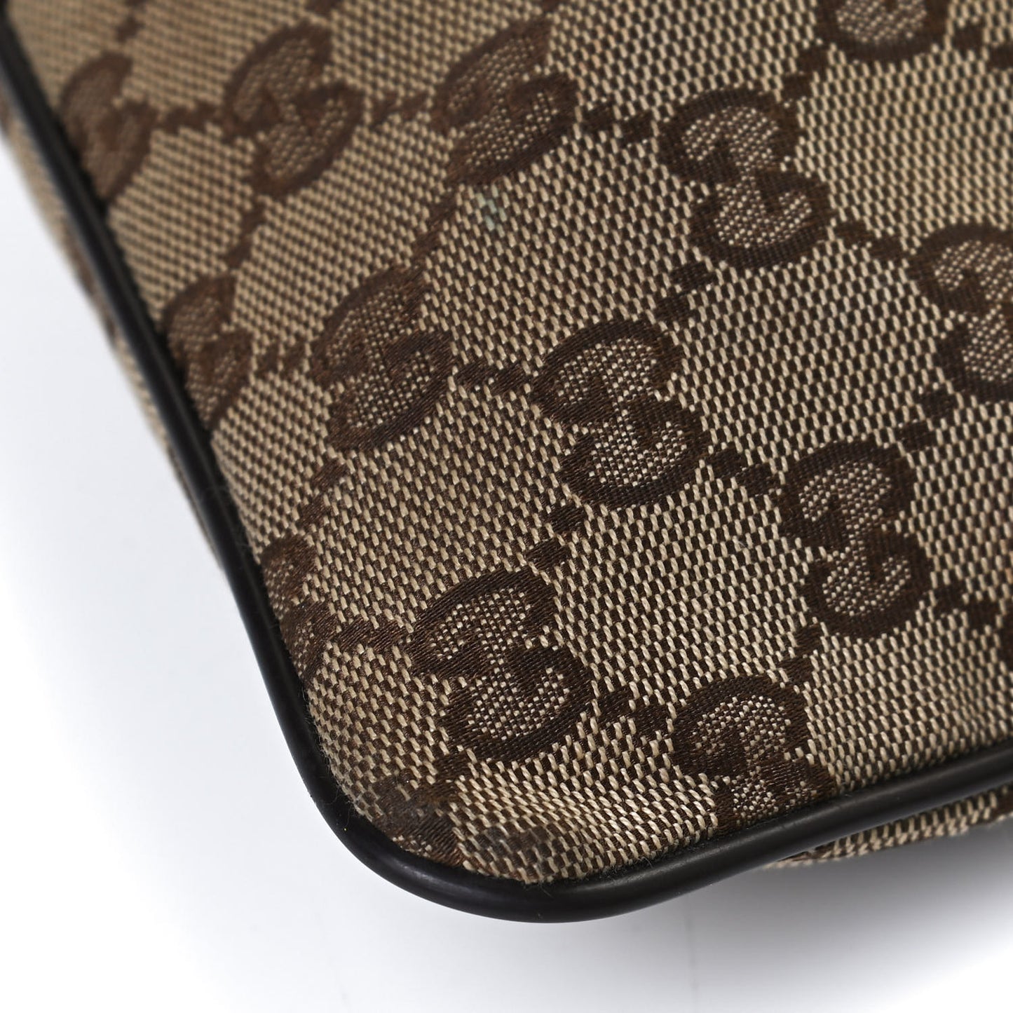 Monogram Web Small Flat Messenger Bag Brown