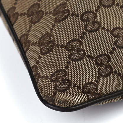 Gucci Monogram Web Small Flat Messenger Bag Brown 11 of 12