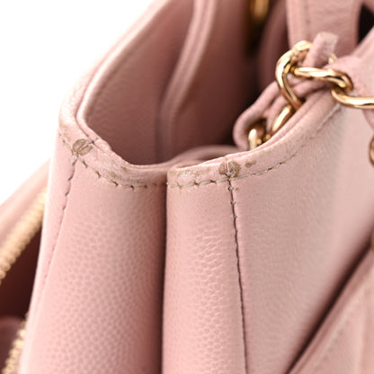 Chanel Caviar Quilted Small Business Affinity Shopping Bag Light Pink 19 of 25