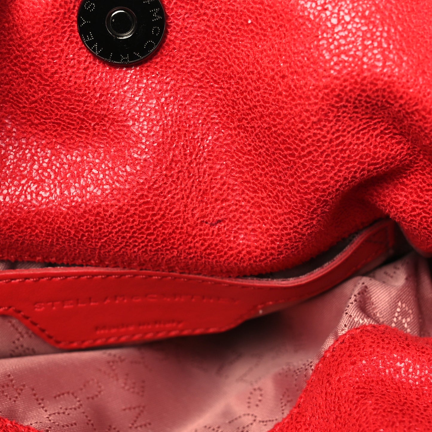 Eco Suede Mini Fringe Falabella Tote Black