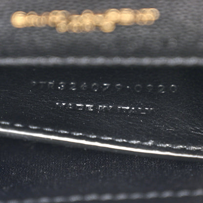 Saint Laurent Grain De Poudre Monogram Cassandre Clutch Black 7 of 7