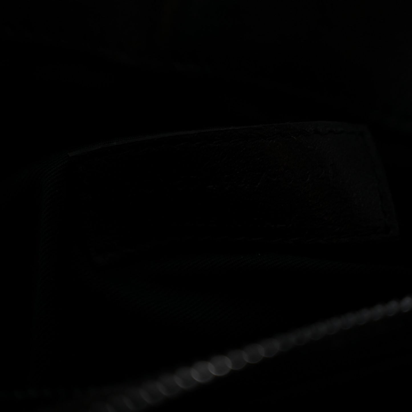 Calfskin Y Quilted Monogram Monochrome Large Loulou Chain Satchel Black