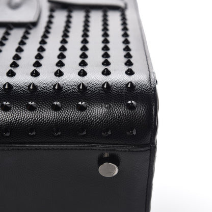Saint Laurent Grain De Poudre Studded Small Sac De Jour Black 10 of 11
