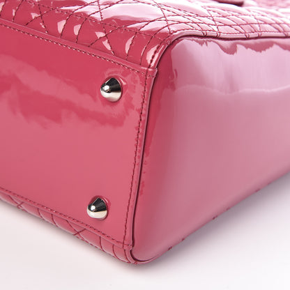 Christian Dior Patent Cannage Large Lady Dior Pink 10 of 10