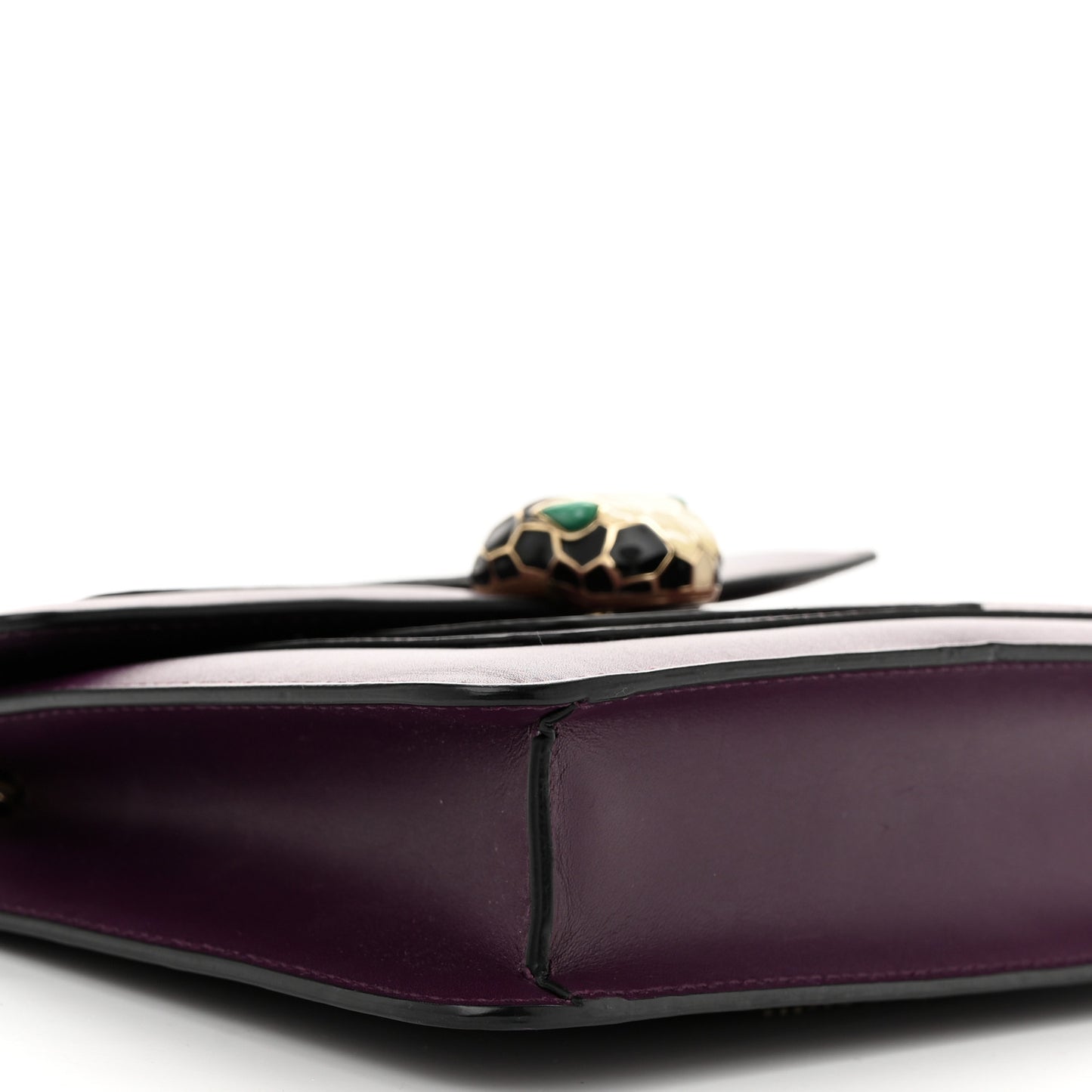 Calfskin Small Serpenti Forever Snake Strap Crossbody Bag Purple