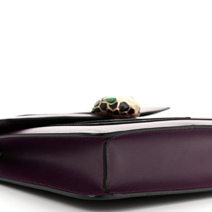 Bulgari Calfskin Small Serpenti Forever Snake Strap Crossbody Bag Purple 9 of 10