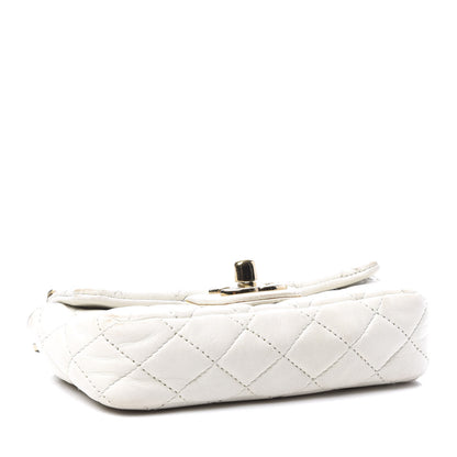 Chanel Lambskin Quilted Extra Mini Flap Heart Valentine Charms White 3 of 9