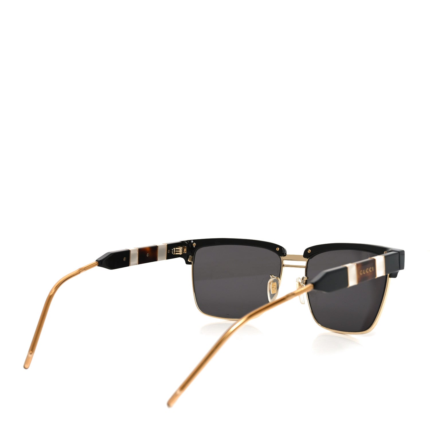 Gucci Squared Aviator GG Sunglasses GG0603S Black 4 of 6