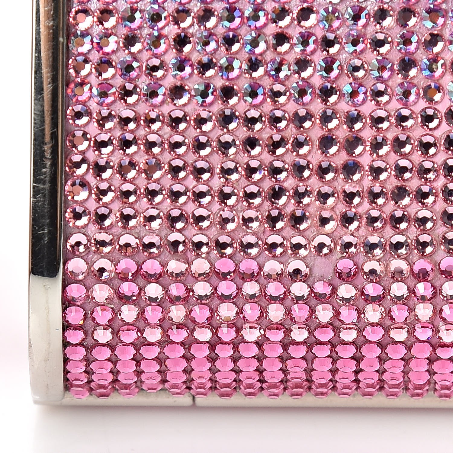 Judith Leiber Swarovski Crystal Minaudière Clutch Pink 12 of 12