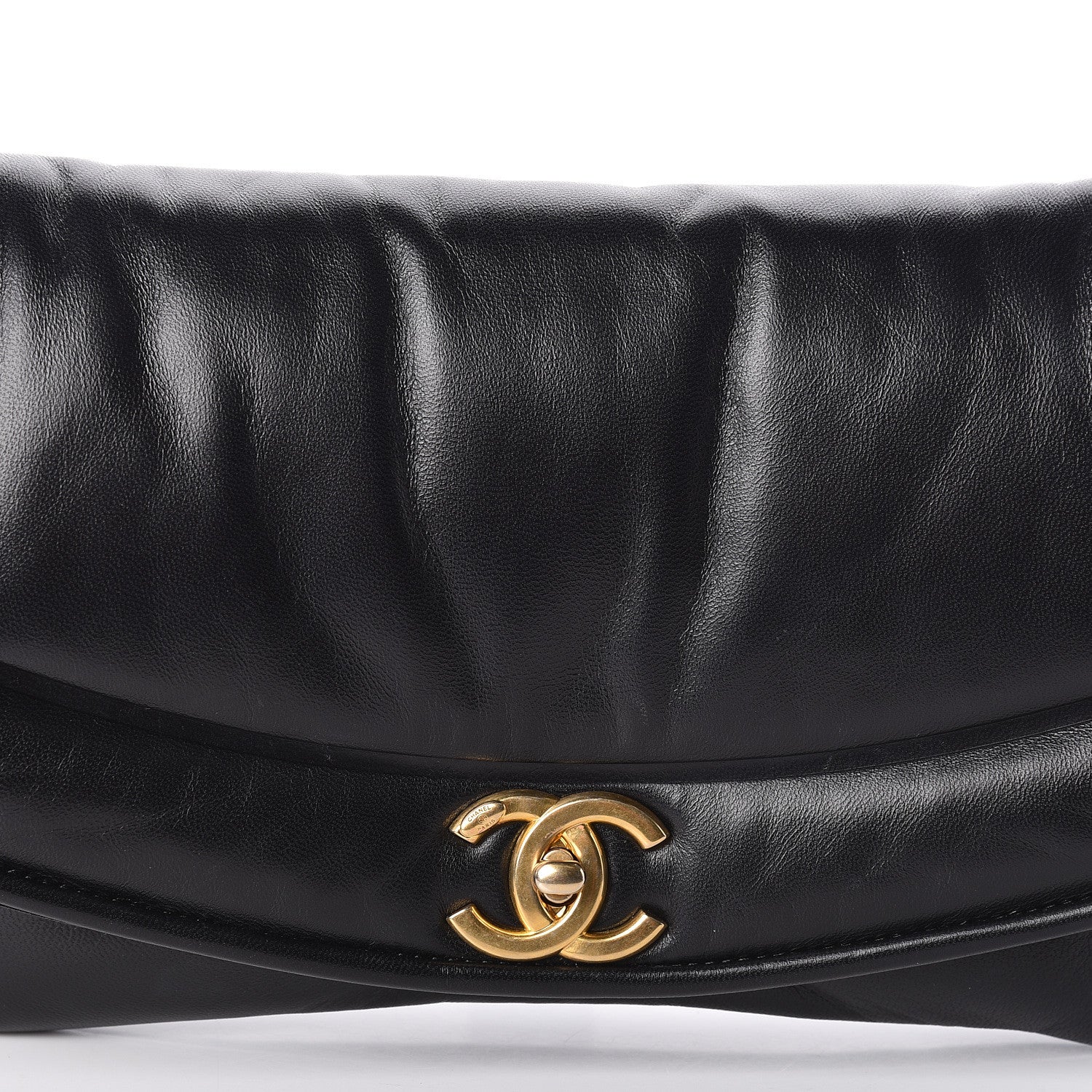 Chanel Lambskin Simply Flap Clutch Black 8 of 9