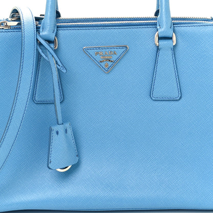 Prada Saffiano Small Galleria Double Zip Tote Mare 9 of 11