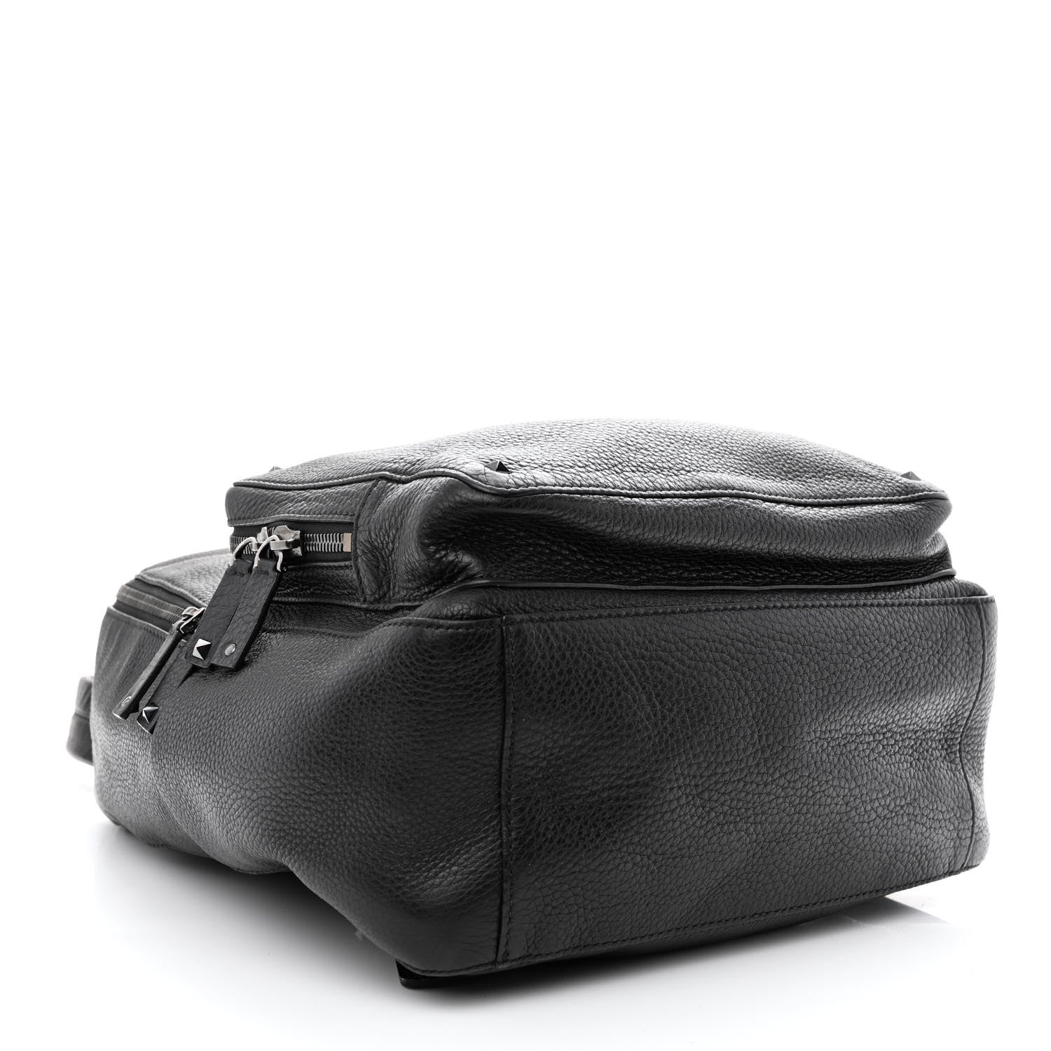Valentino Garavani Grained Calfskin Rockstud Backpack Black 4 of 10