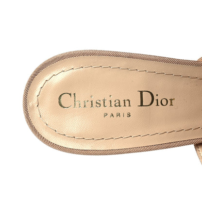 Christian Dior Mesh Grosgrain Crystal Constantine Embroidered J'Adior Slingback 100mm Pumps 39.5 Nude 8 of 10