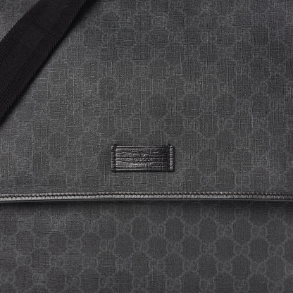 Gucci GG Plus Monogram Medium Flap Messenger Bag Black 12 of 12
