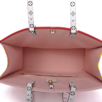 Louis Vuitton Monogram Giant Onthego GM Rouge Rose 6 of 10