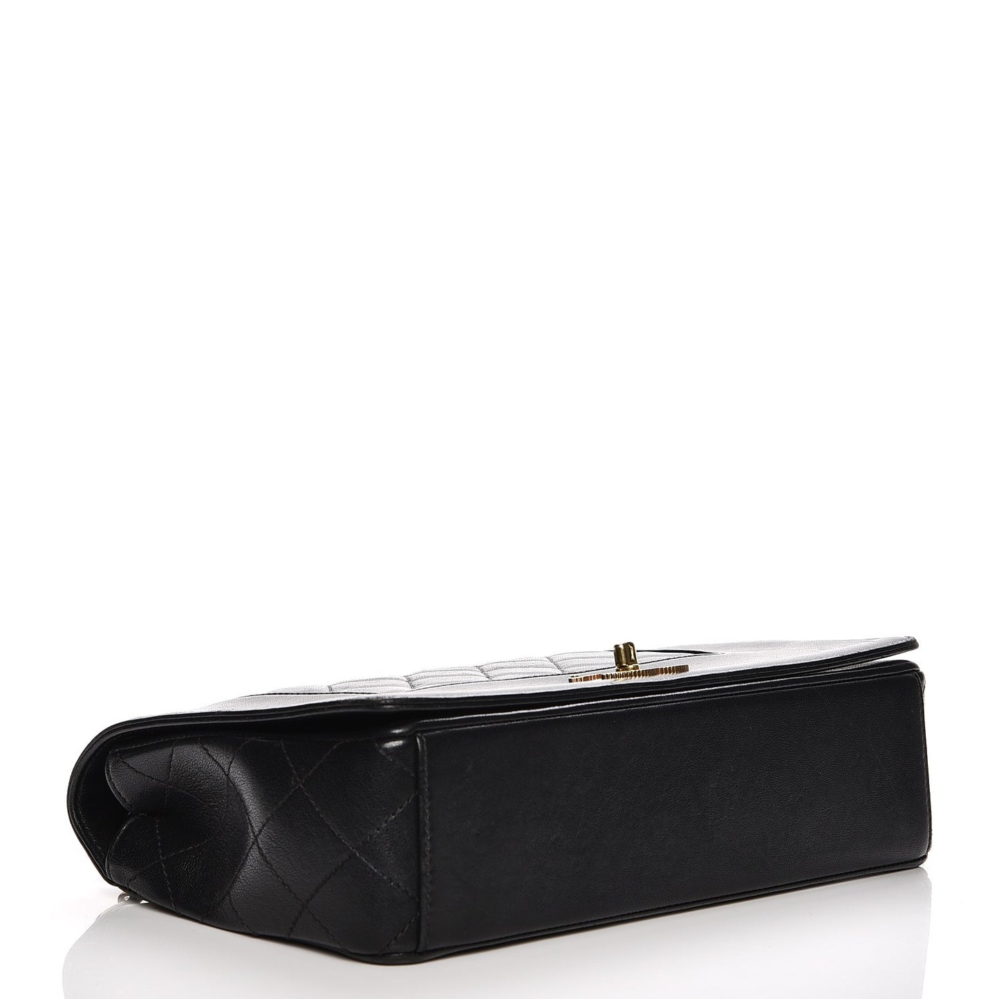 Sheepskin Quilted Vintage Mademoiselle Flap Black