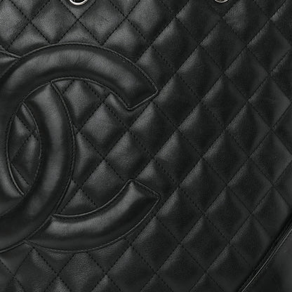 Chanel Calfskin Quilted Medium Cambon Tote Black 7 of 9