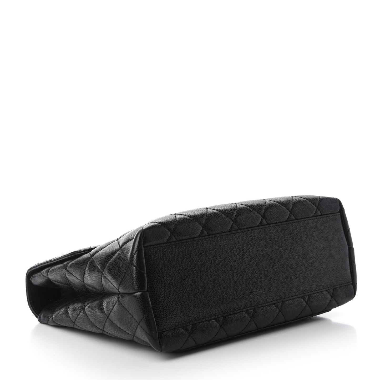 Caviar Quilted Jumbo Kelly Flap Black