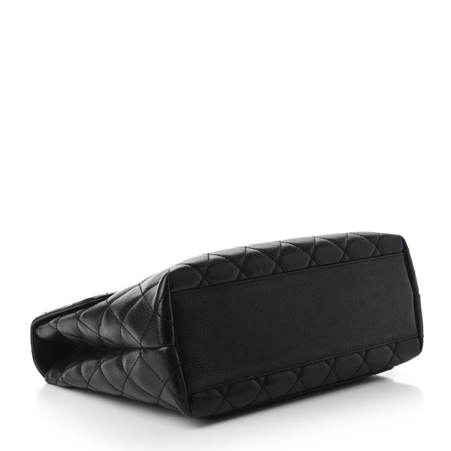 Chanel Caviar Quilted Jumbo Kelly Flap Black 3 of 10