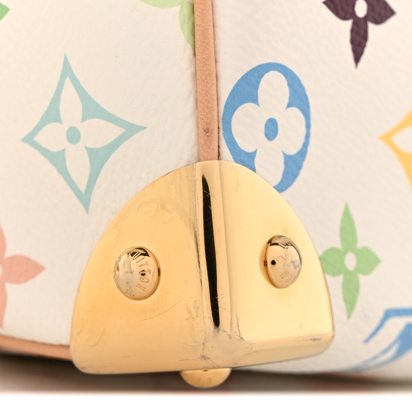 LV X TM Monogram Multicolor Speedy Bandouliere 25 White