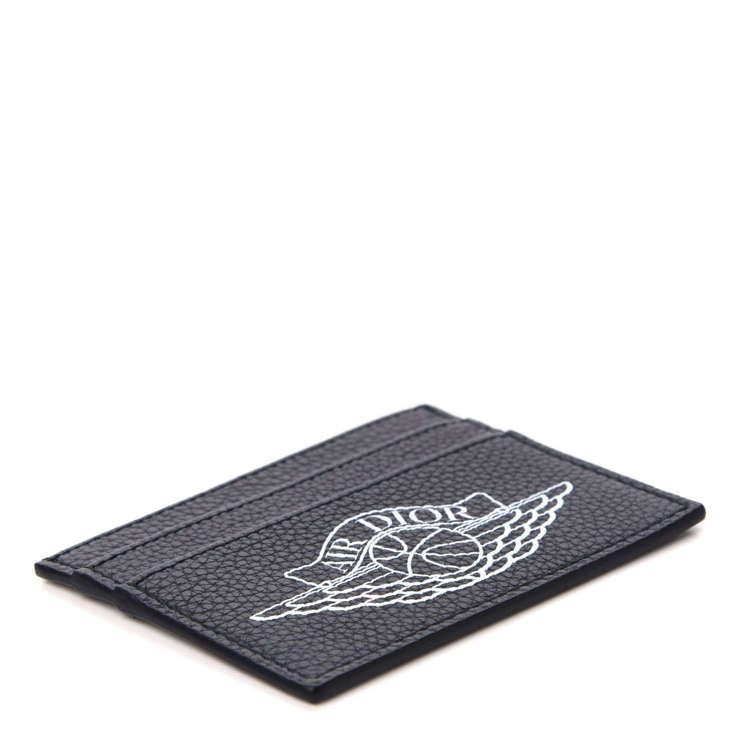 Christian Dior X AIR JORDAN Grained Calfskin Card Holder Bleu 4 of 7