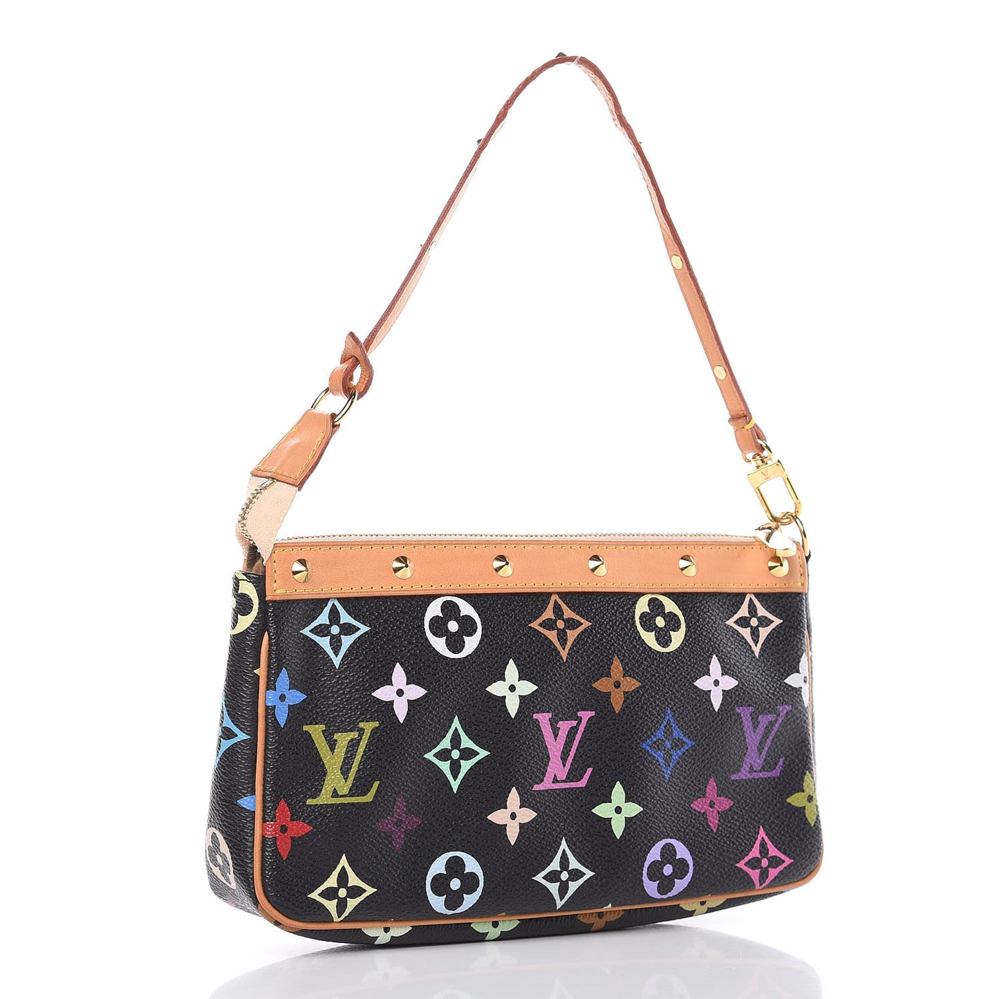 Monogram Multicolor Pochette Accessories Black