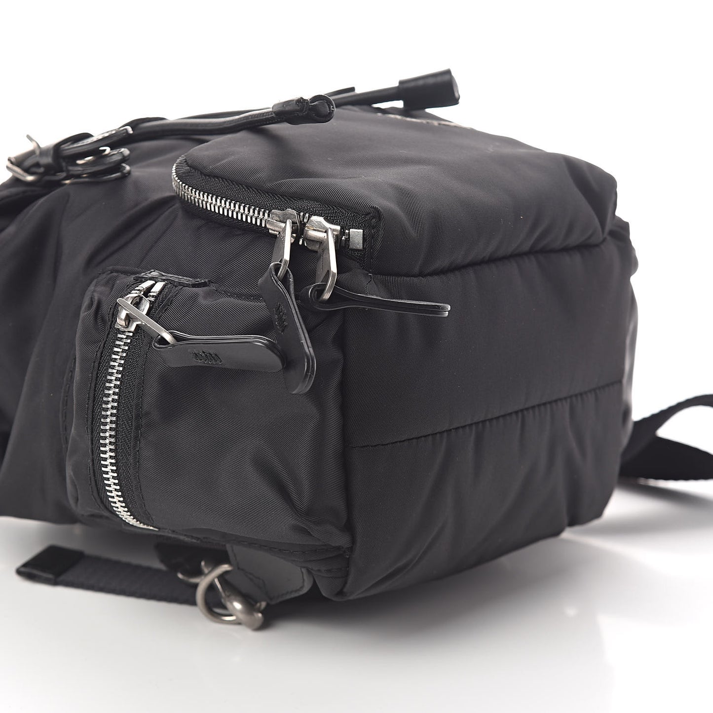 Nylon Small Rucksack Backpack Black