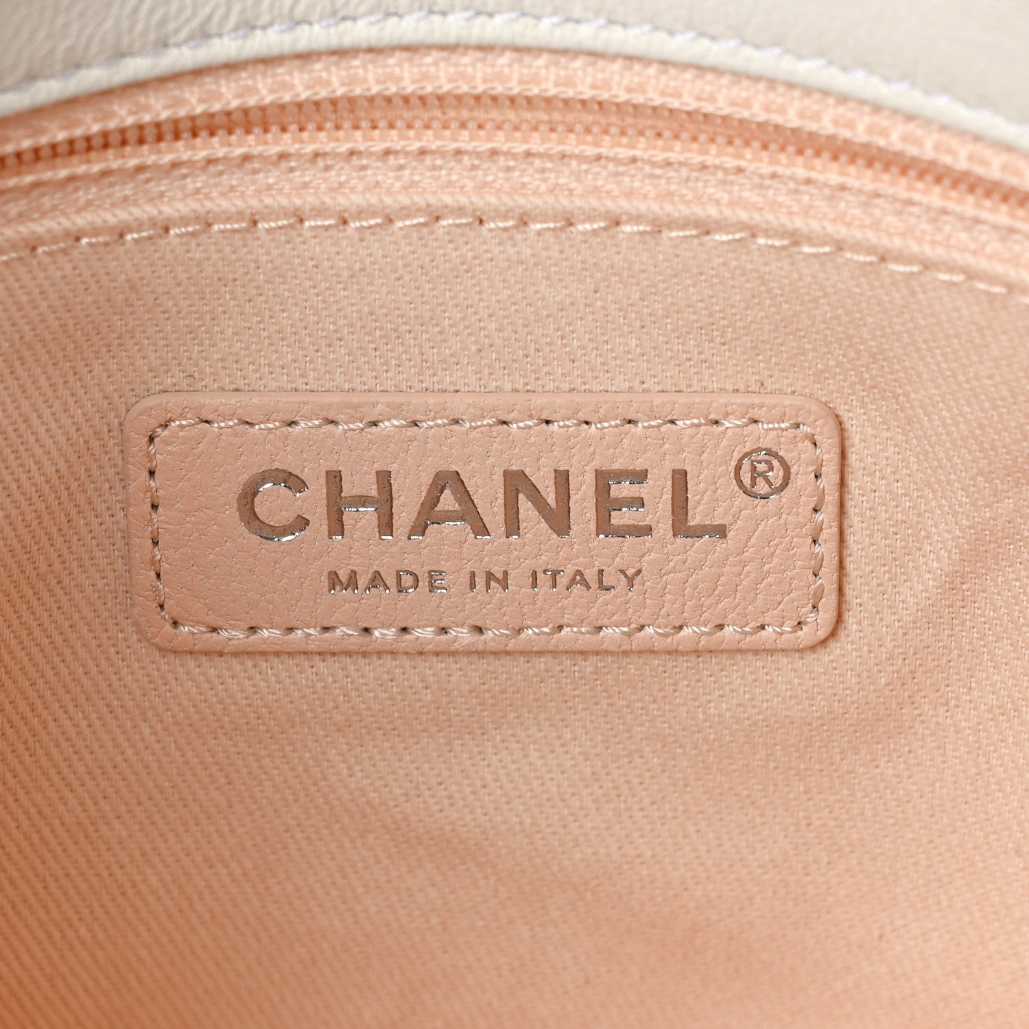 Chanel Lambskin Quilted Metallic Bubble Clutch White 5 of 8