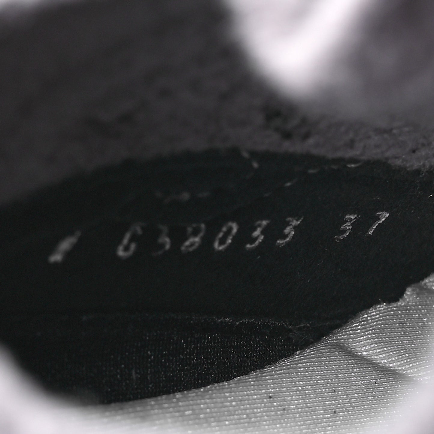 Fabric Suede Calfskin Womens CC Sneakers 37 Grey Black