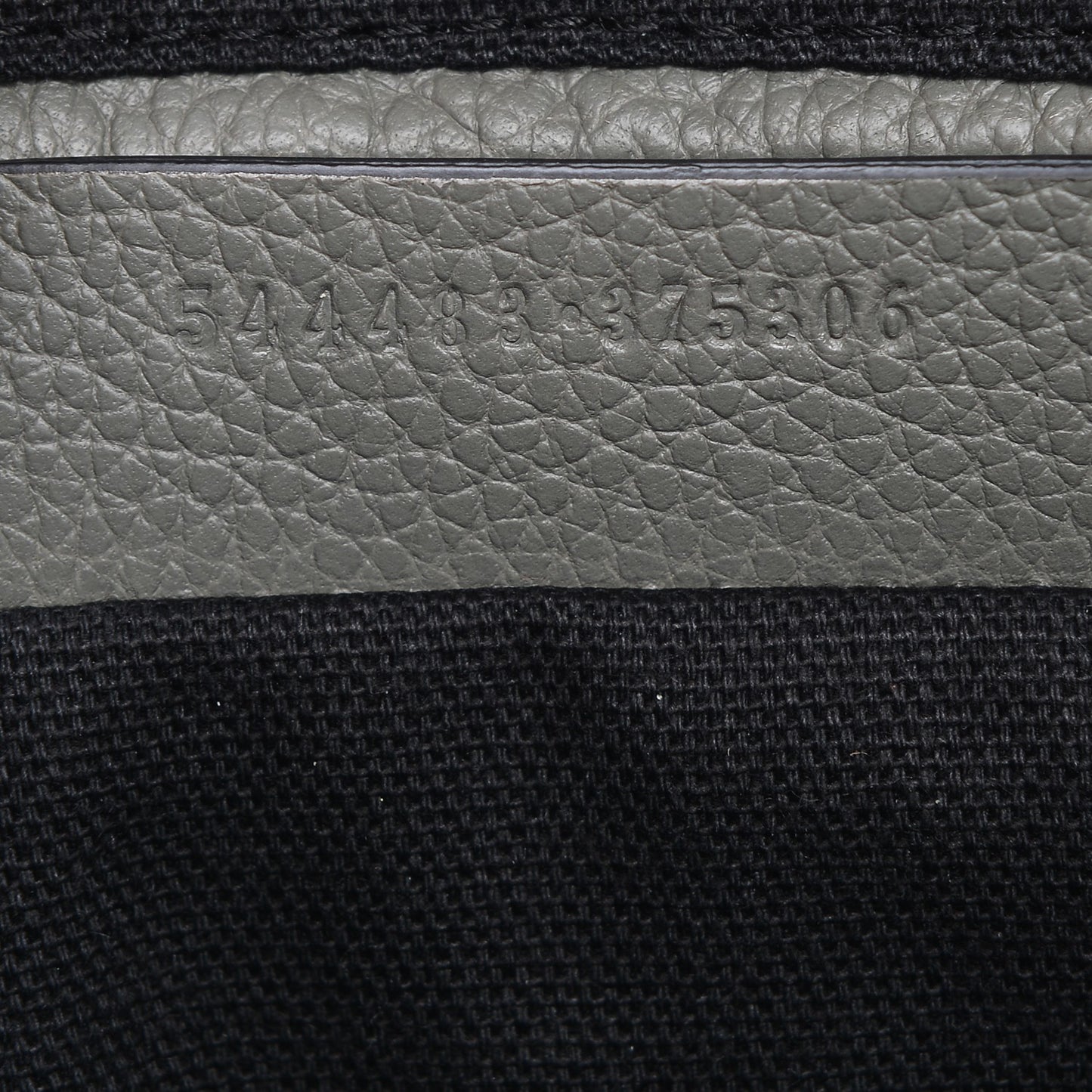 Pebbled Calfskin Small Skull Padlock Zip Around Tote Dark Grey