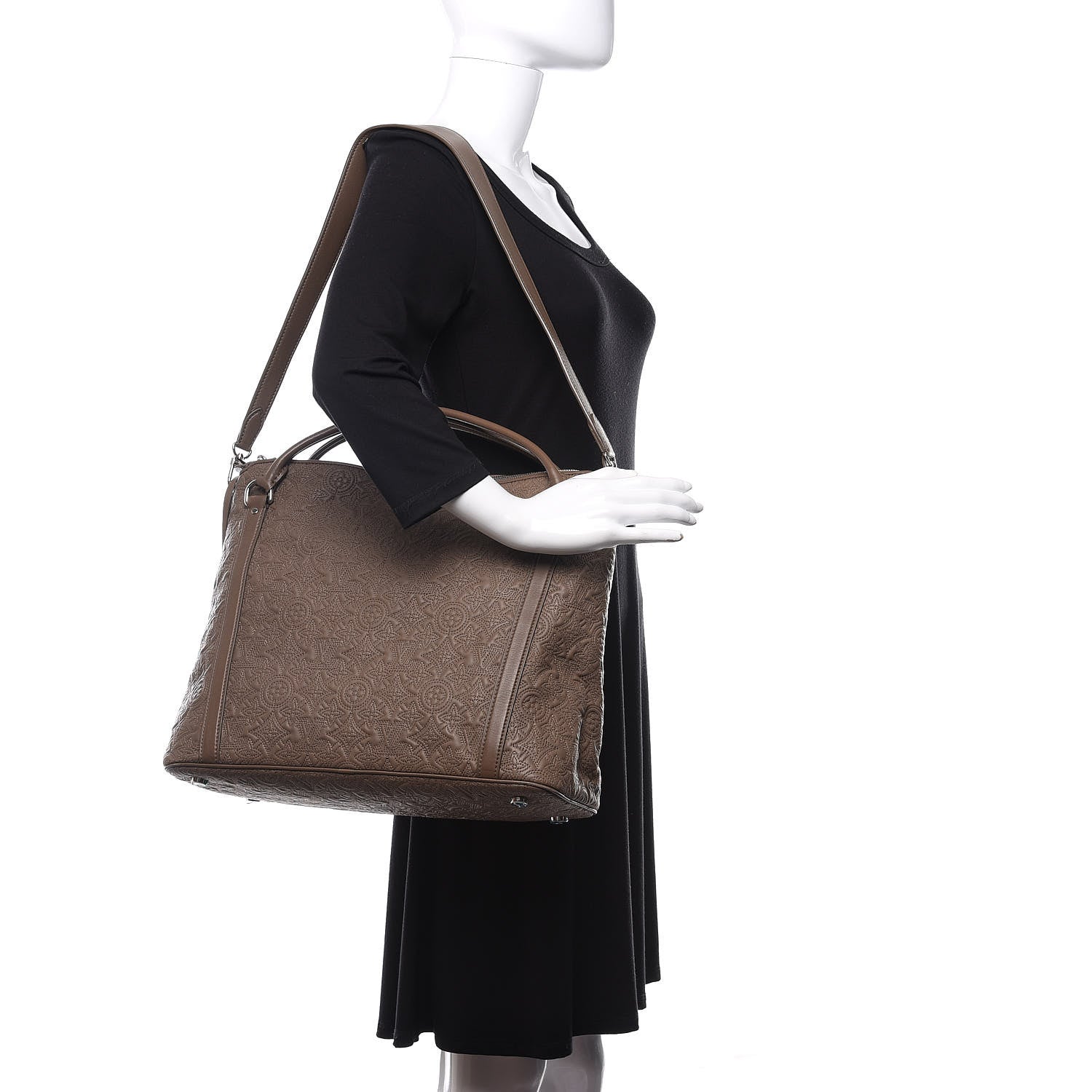 Louis Vuitton Monogram Lambskin Antheia IXIA GM Olive 2 of 11