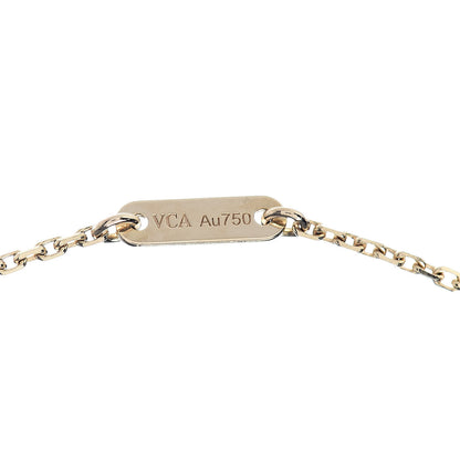 Van Cleef & Arpels 18K Yellow Gold Mother of Pearl Sweet Alhambra Pendant Necklace 7 of 8