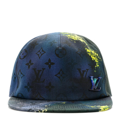 Louis Vuitton Monogram Tie Dye Cap 58 Multicolor Blue 3 of 9