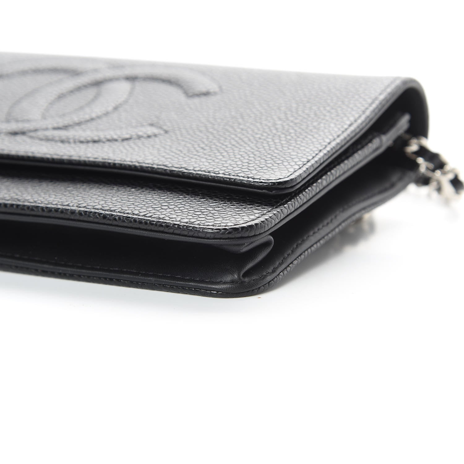 Chanel Caviar Timeless CC Wallet On Chain WOC Black 11 of 13