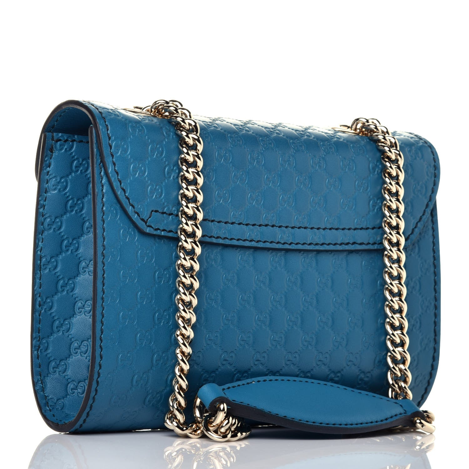 Gucci Microguccissima Mini Emily Shoulder Bag Deep Cobalt 3 of 9