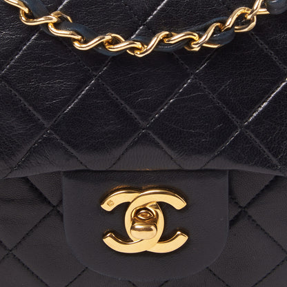 Chanel Lambskin Quilted Small Double Flap Black 7 of 9