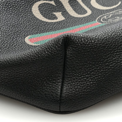 Gucci Grained Calfskin Logo Belt Bag Black 8 of 9