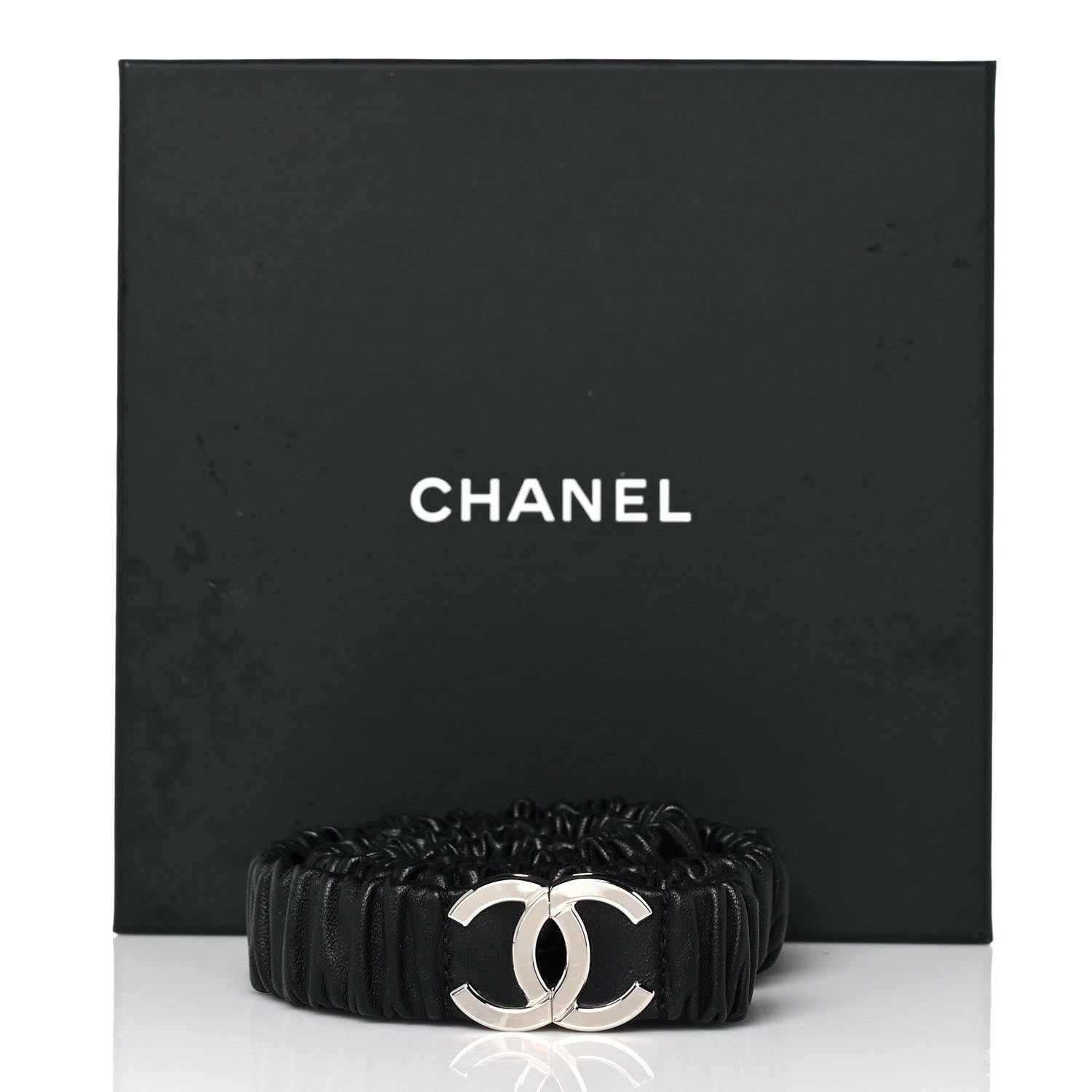 Chanel Lambskin CC Belt 80 32 Black 5 of 5