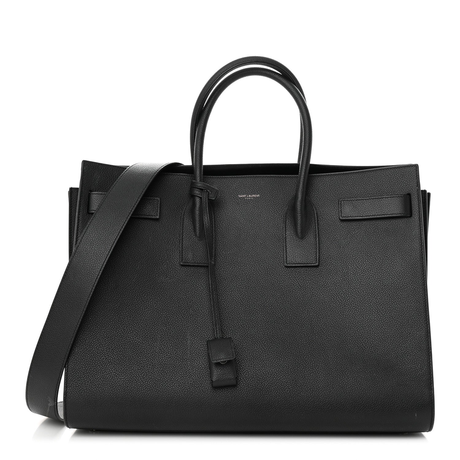 Saint Laurent Grained Calfskin Large Sac De Jour Carryall Black 3 of 16